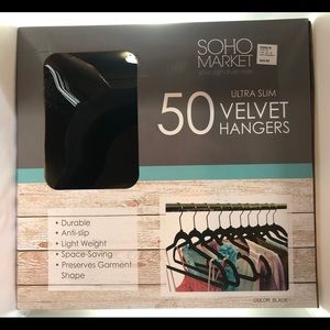 50 pc velvet hangers GRAY